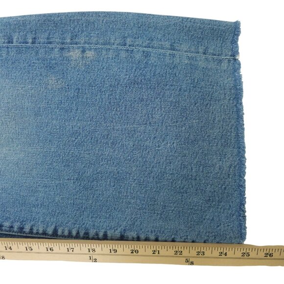 Banana Republic Crop Denim Womens Size 30 Mid Rise Wide Leg Raw Hem Jeans - Picture 15 of 15